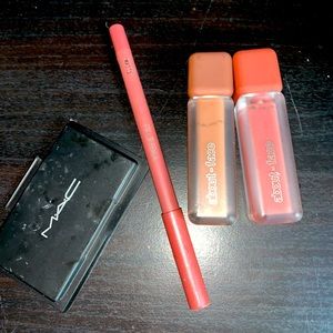 Cosmetics bundle: About Face Lip Paint/Liners and Mac Fix Powder/Foundation